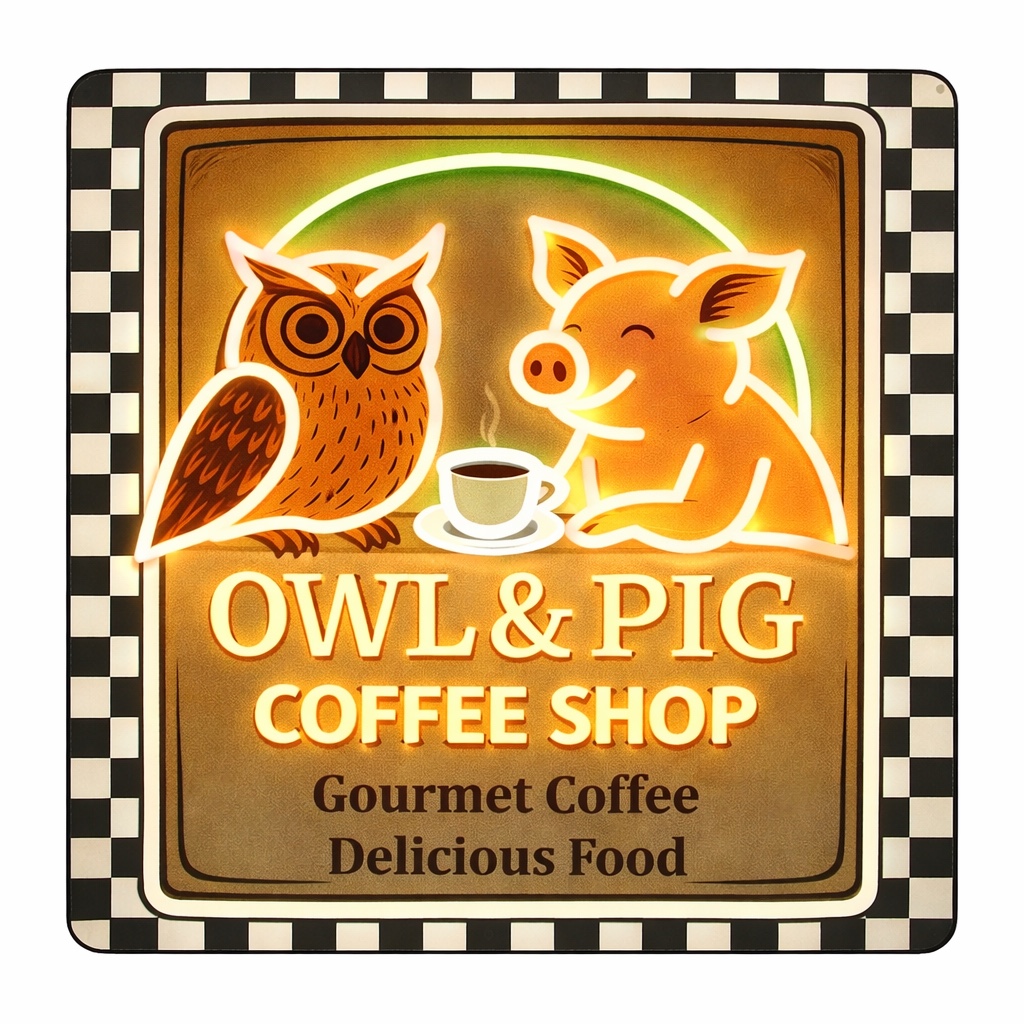 The Owl & Pig gourmet coffee shop